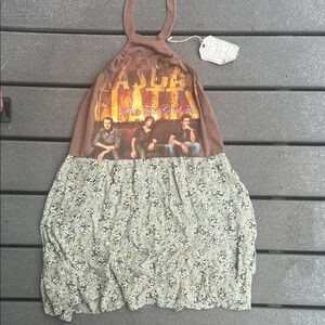 NWT Vintage Furst of a Kind Rascal Flatts Halter Mini Dress